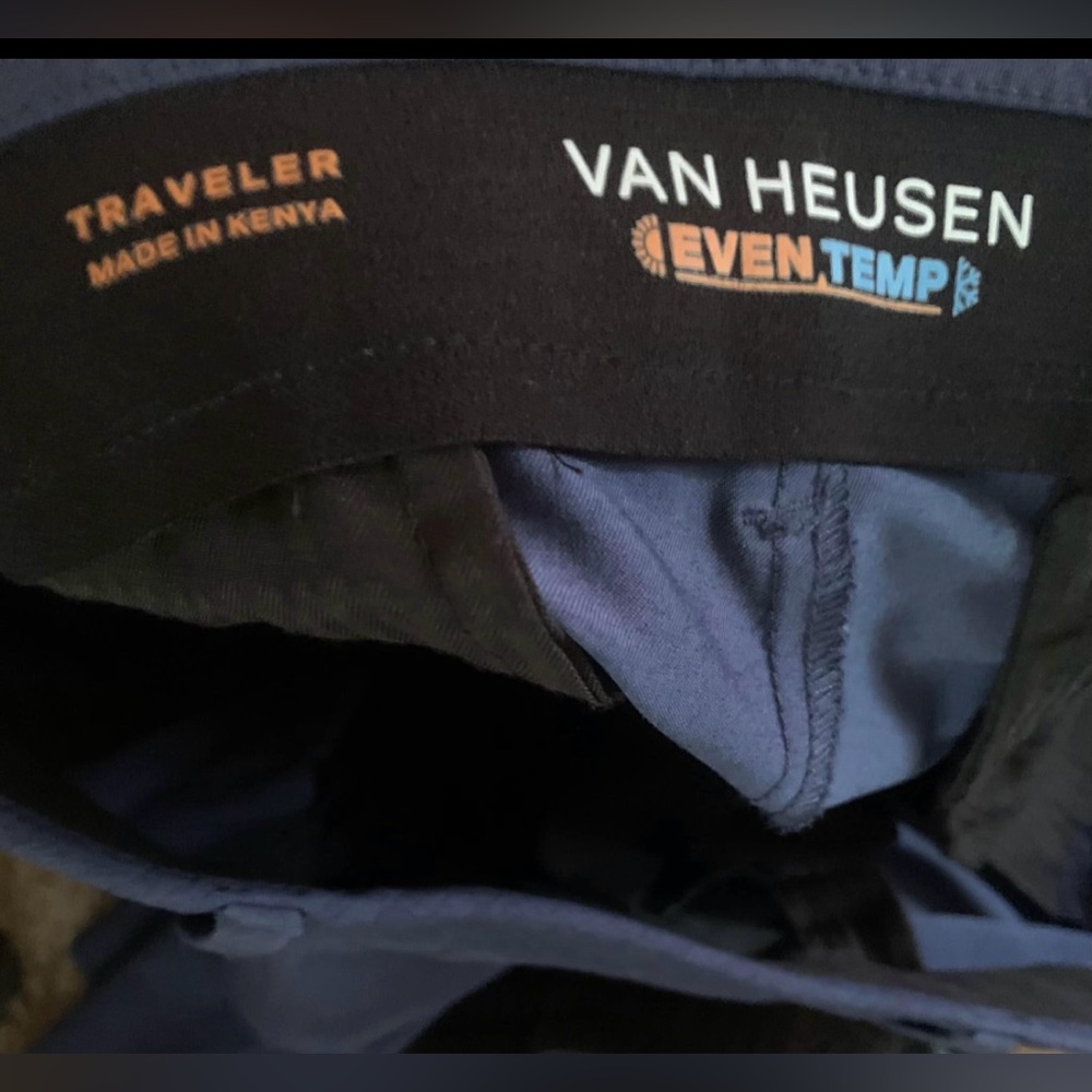 Van Heusen Deep Blue Chinos - Picture 3 of 4